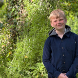 Erin Navy Cord Woven Hooded Shirt