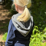 Erin Navy Cord Woven Hooded Shirt