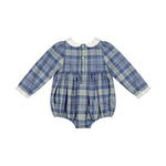 Heidi Blue Tartan Baby Romper