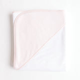 Terry Tots hooded towel with pink jacquard bows
