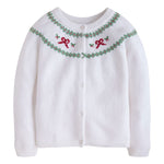 Little English Holiday Bow Fair Isle Cardigan