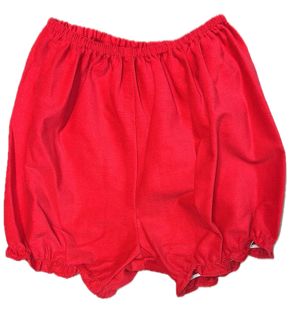 Red Corduroy Smocked Bishop Christmas Classic