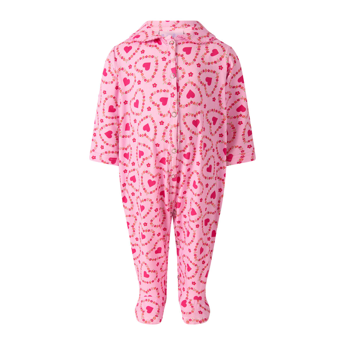 Floral Heart Babygro
