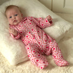 Floral Heart Babygro