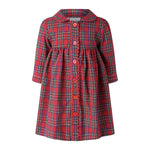 Tartan Button-Front Dress and Bloomers