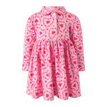 Floral Heart Jersey Dress