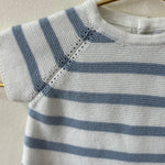 Short Romper Knit Striped  Surrey (Multiple Colors)