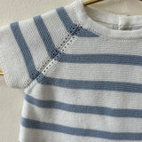 Short Romper Knit Striped  Surrey (Multiple Colors)