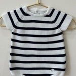 Short Romper Knit Striped  Surrey (Multiple Colors)