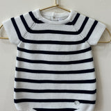 Short Romper Knit Striped  Surrey (Multiple Colors)