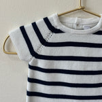 Short Romper Knit Striped  Surrey (Multiple Colors)