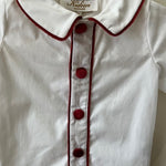 Noa Shirt - Burgundy Piping