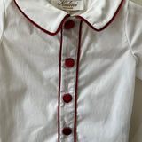 Noa Shirt - Burgundy Piping
