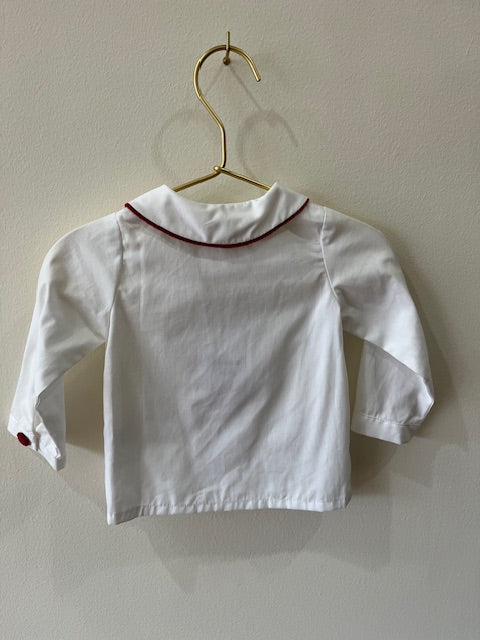 Noa Shirt - Burgundy Piping