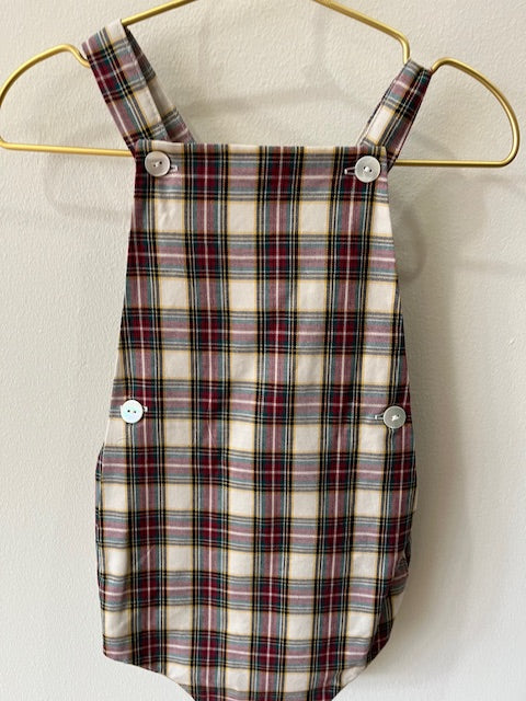 Loan Red Tartan Romper