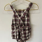 Loan Red Tartan Romper