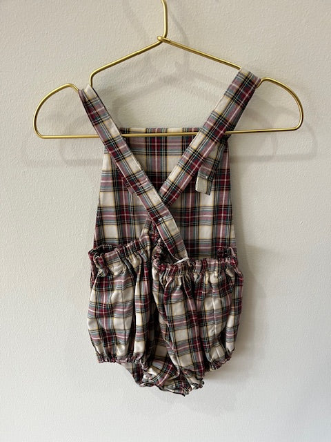 Loan Red Tartan Romper