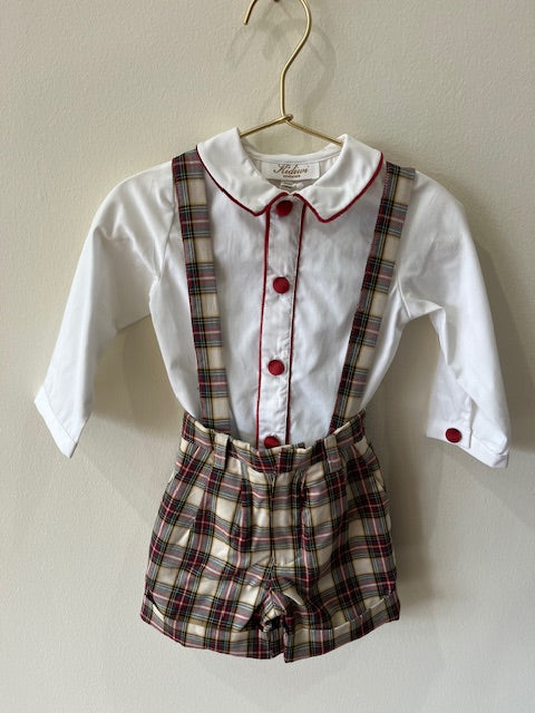 Adamo Red Tartan Shorts