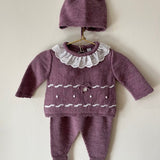 Newport Gift Set - Wool Mix - Deep Lilac