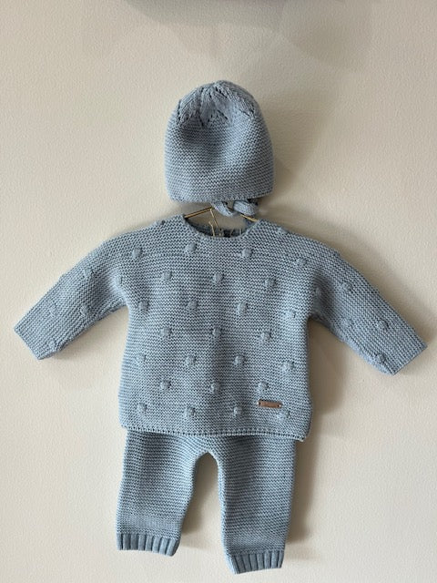 Cotswold Gift Set - Draylon Knit- Blue Grey