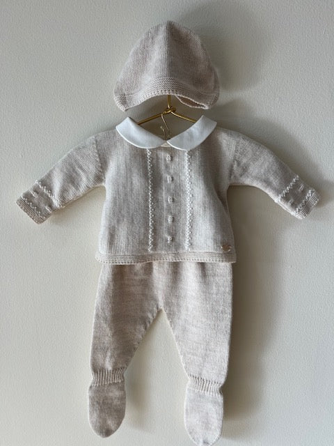 Preston Gift Set - Draylon Knit - Beige