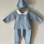 Preston Gift Set - Draylon Knit - Blue Grey