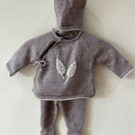 Sherwood Knit Leaves - Cotton Set - Taupe