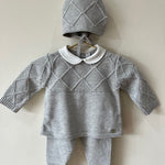 York Gift Set - Draylon Knit - Pearl Grey