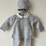 York Gift Set - Draylon Knit - Pearl Grey