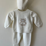 Knit Bear Gift Set - Ivory