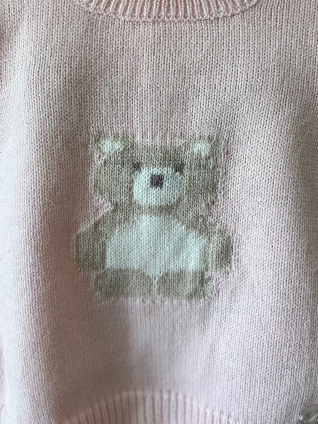 Knit Bear Gift Set - Baby Pink
