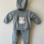 Knit Bear Gift Set - Sage