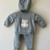 Knit Bear Gift Set - Sage