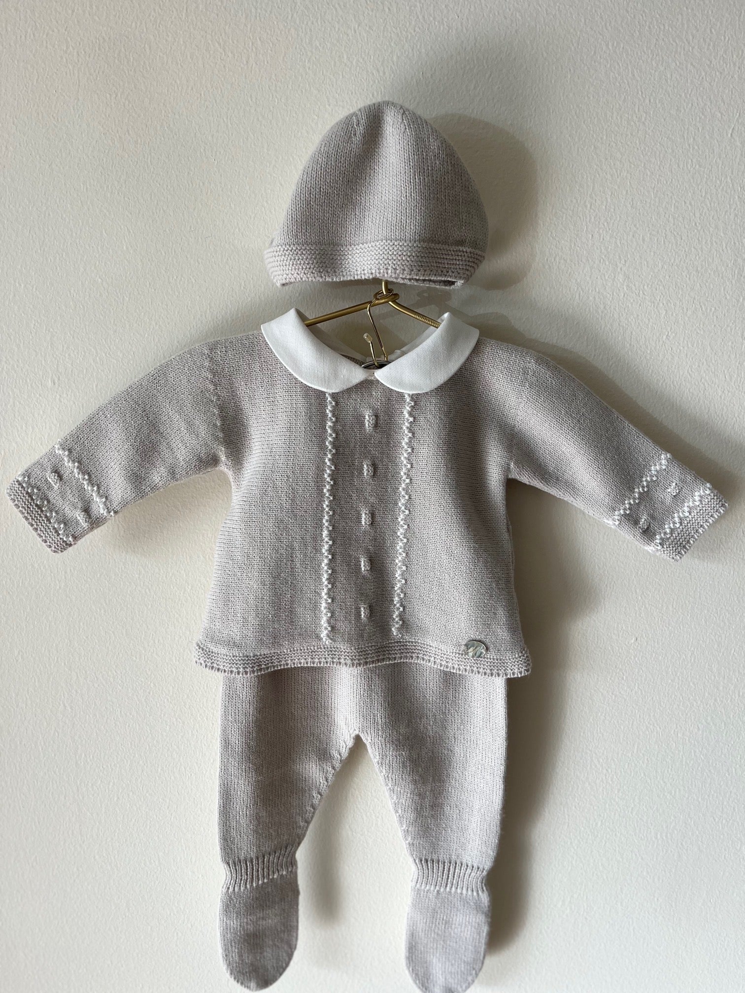 Preston Gift Set - Draylon Knit - Stone