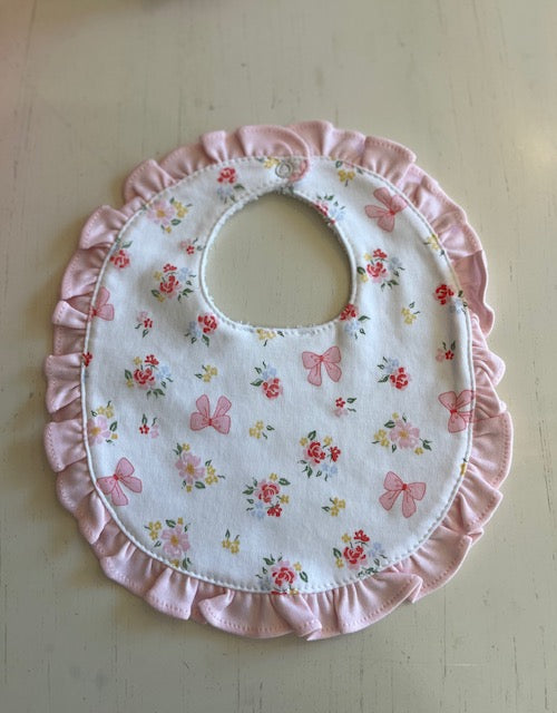 Bows and Flowers Bib