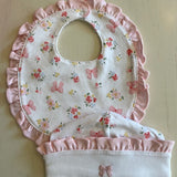 Bows and Flowers Bib