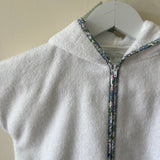Hooded Sleeveless Cover Up - Blue Floral