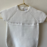 Short Romper Knit  Winnipeg White Mix