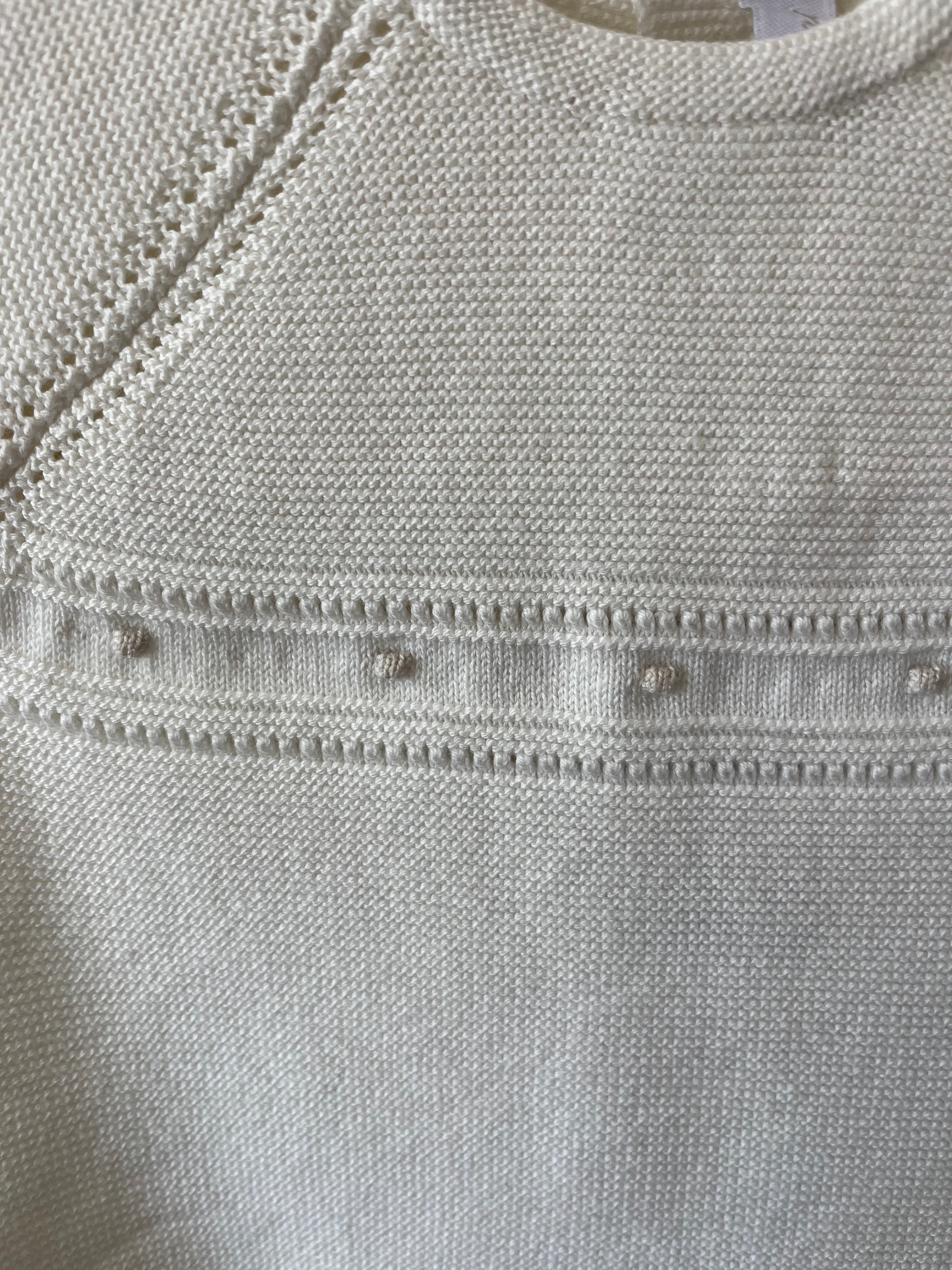 Short Romper Knit  Winnipeg White Mix