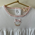 Bows And Roses Gown With Crochet Trim