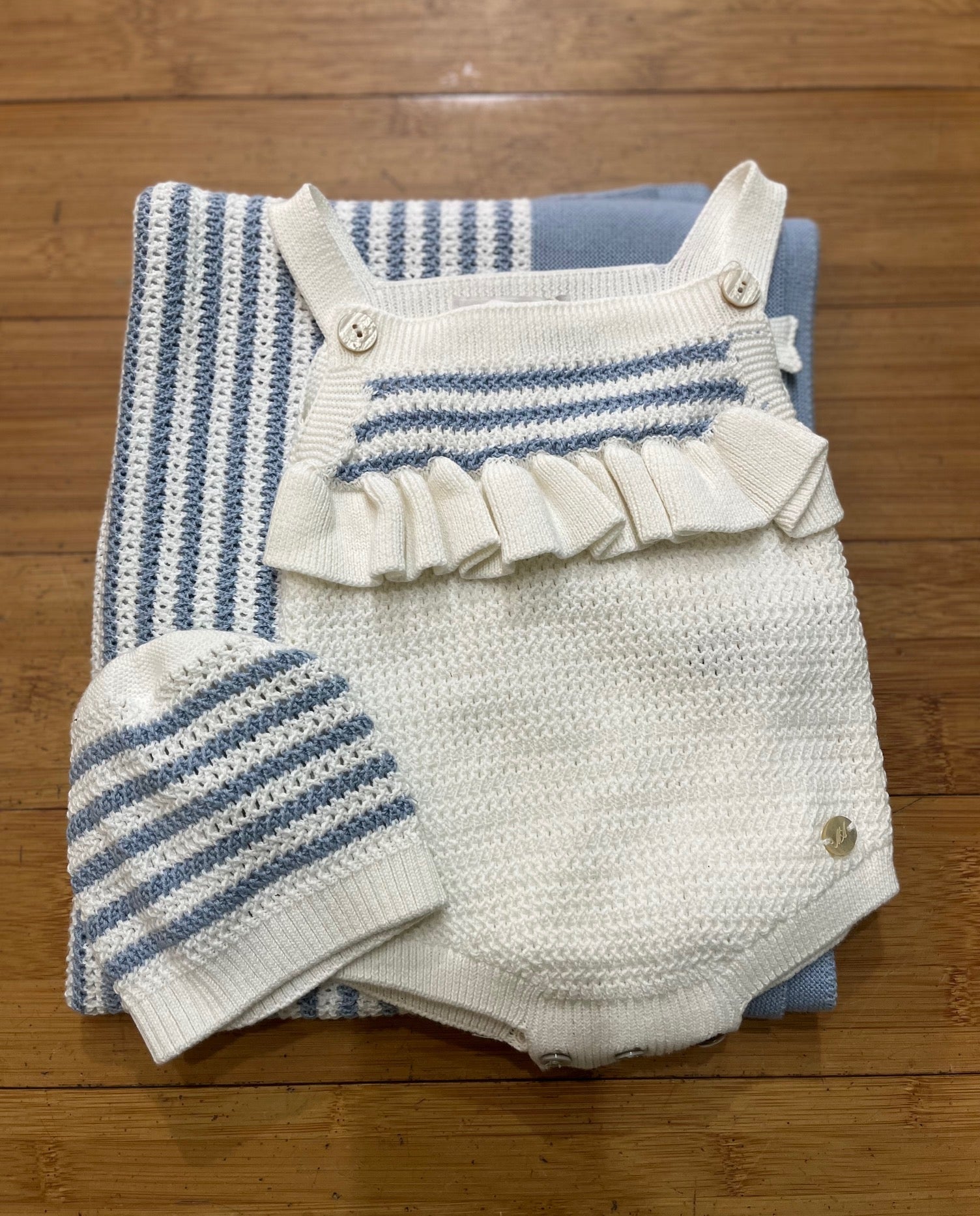 Overall Striped Knit  Surrey
