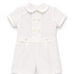 Sarah Louise Ivory Two Piece Short and Shirt Set 013843