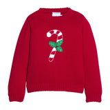 Little English Intarsia Sweater - Candy Cane
