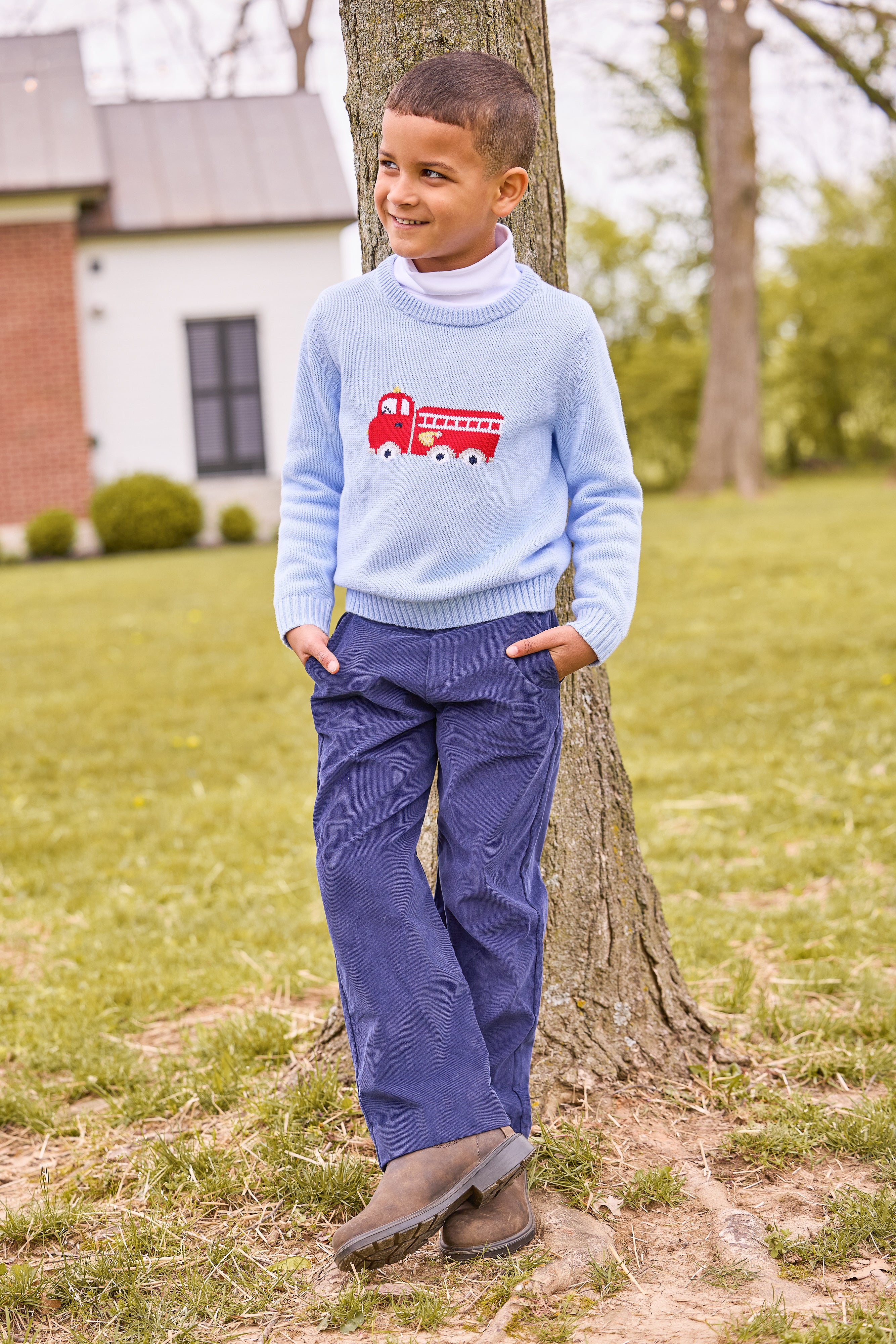 Pull on Pant - Navy Corduroy