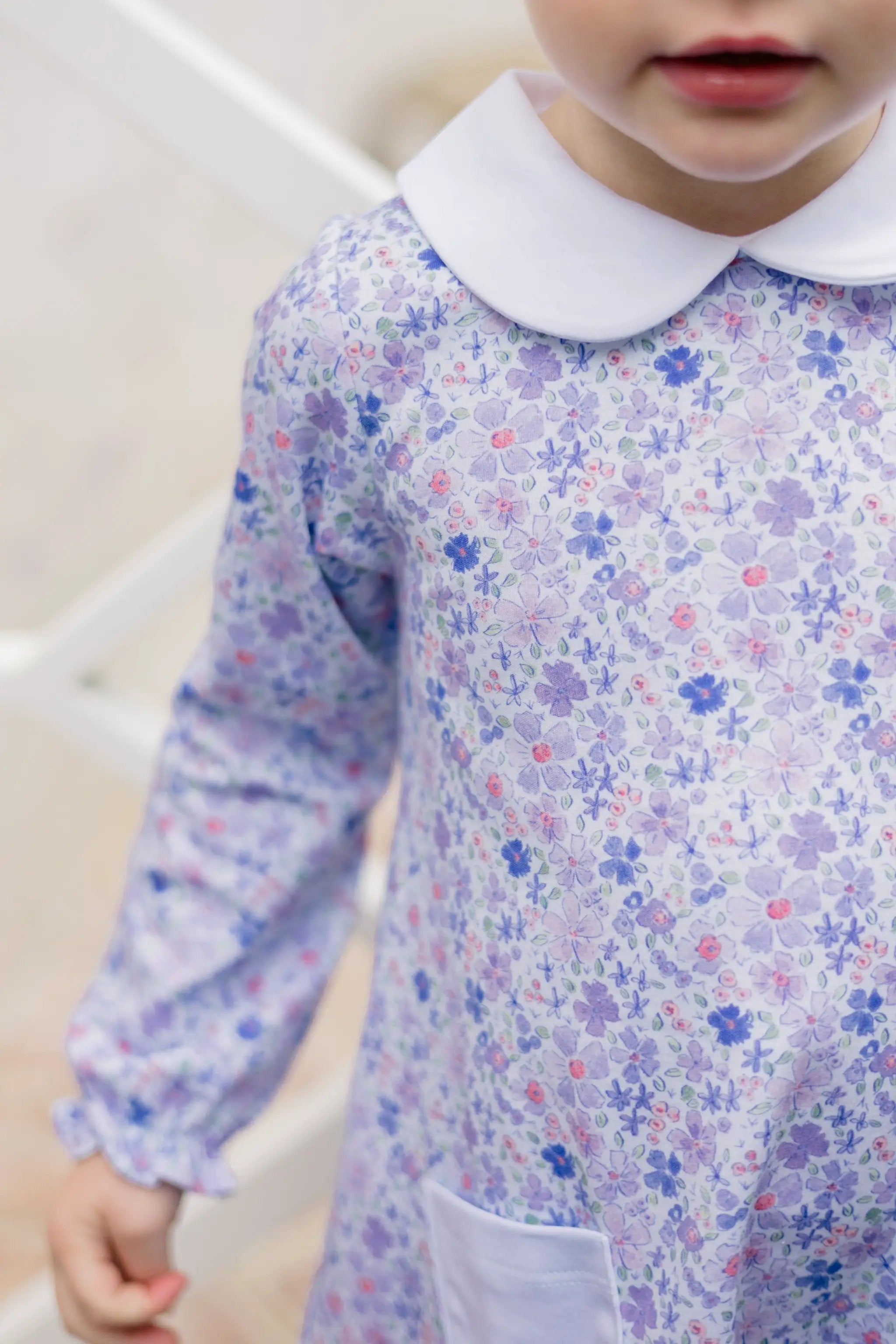 The Proper Peony Iris Garden dress, front view