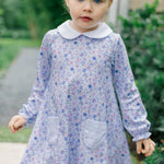 The Proper Peony Iris Garden dress detail