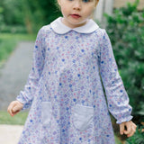 The Proper Peony Iris Garden dress detail