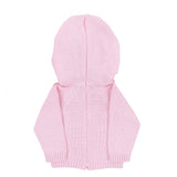 Essentials Knits Pink Hooded Zip Pullover