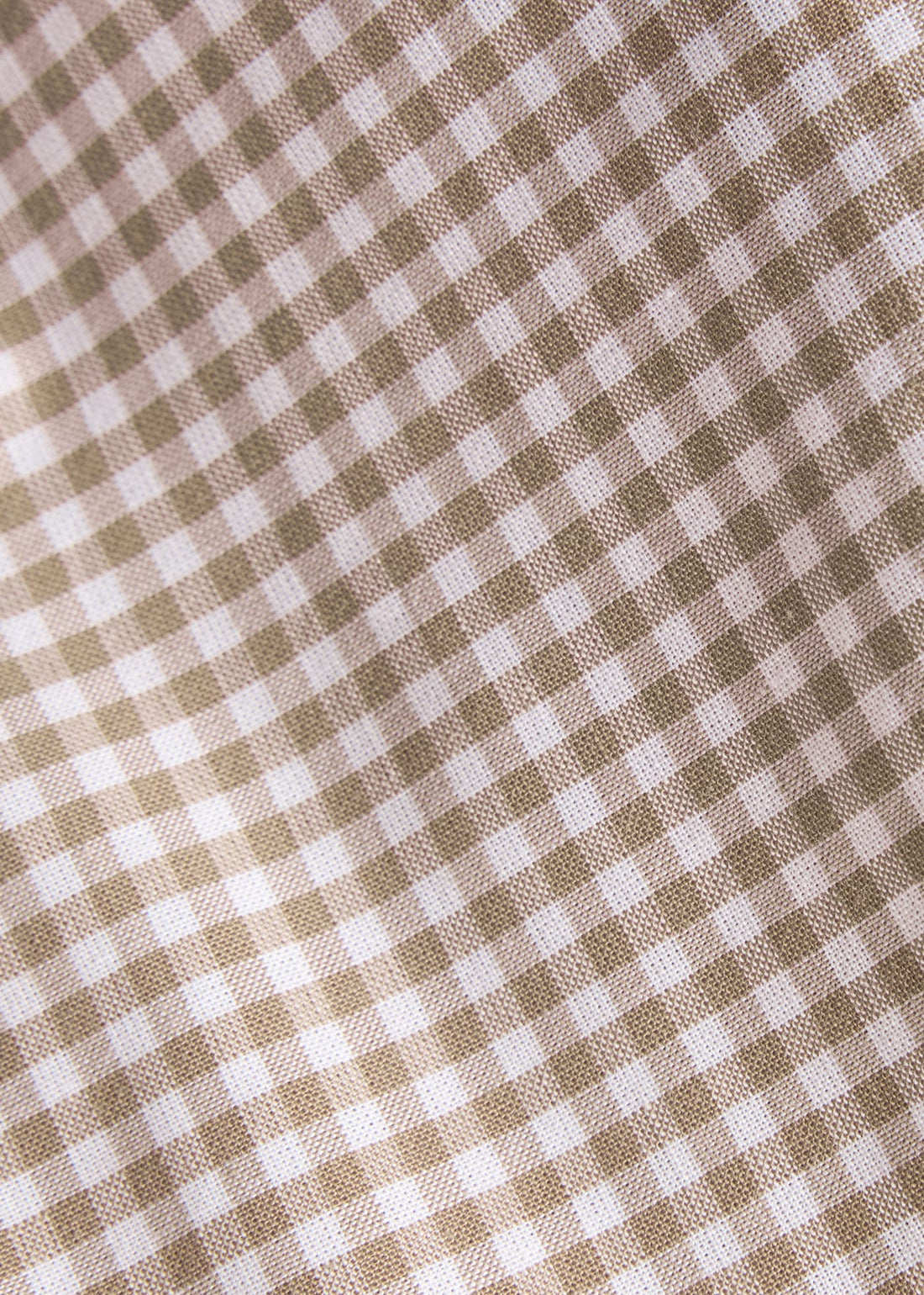 Button Down Shirt - Khaki Gingham