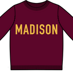 PRE-ORDER Madison Kids Classic Crew Sweater - Dodger Maroon